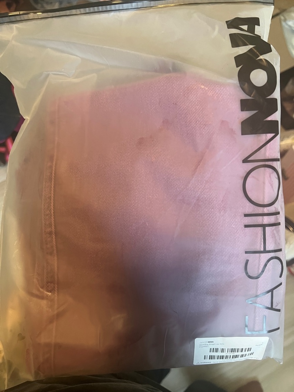 Fashion Nova Purple Mood Ring Straight Leg Jeans NWT - Picture 6 of 6